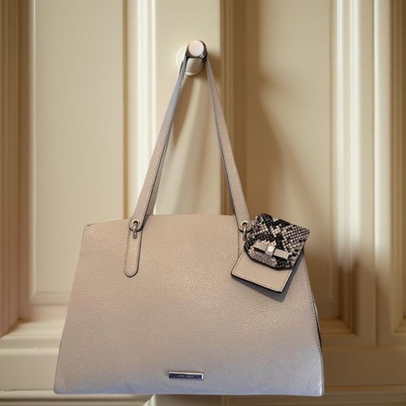 Anne Klein Dove Grey large triple compartment Shoulder Bag - Picture 1 of 5